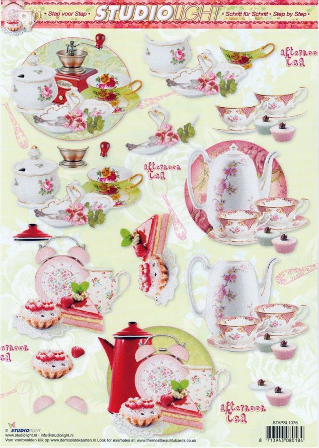 Fleurs - Nostalgic - 3DA4 Feuilles à Découper - Étape par Étape