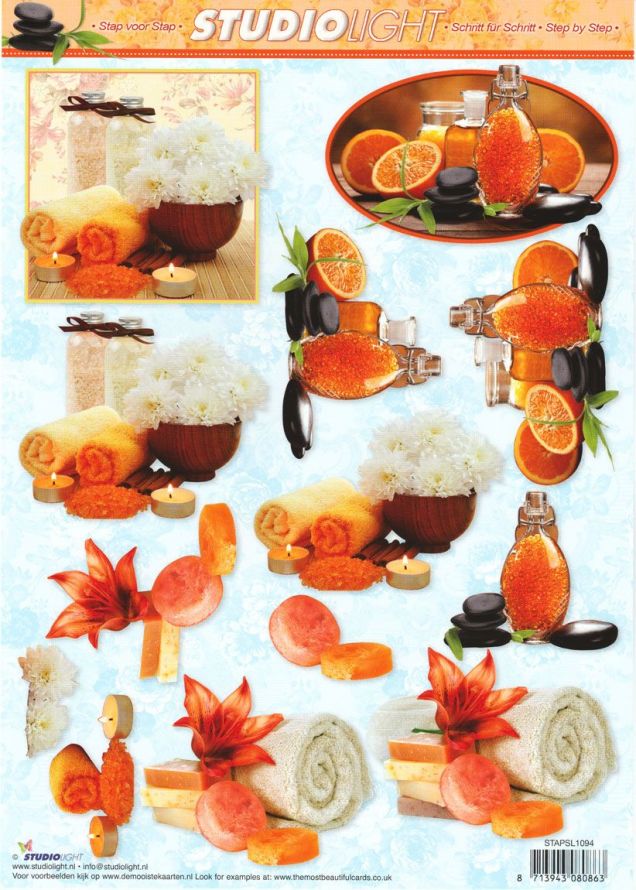 Obst - 3DA4 Stap für Stap Schneidebogen