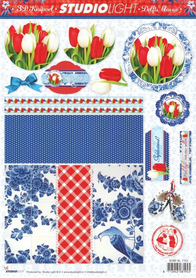 Delfter Blau - 3DA4 Stap für Stap Schneidebogen