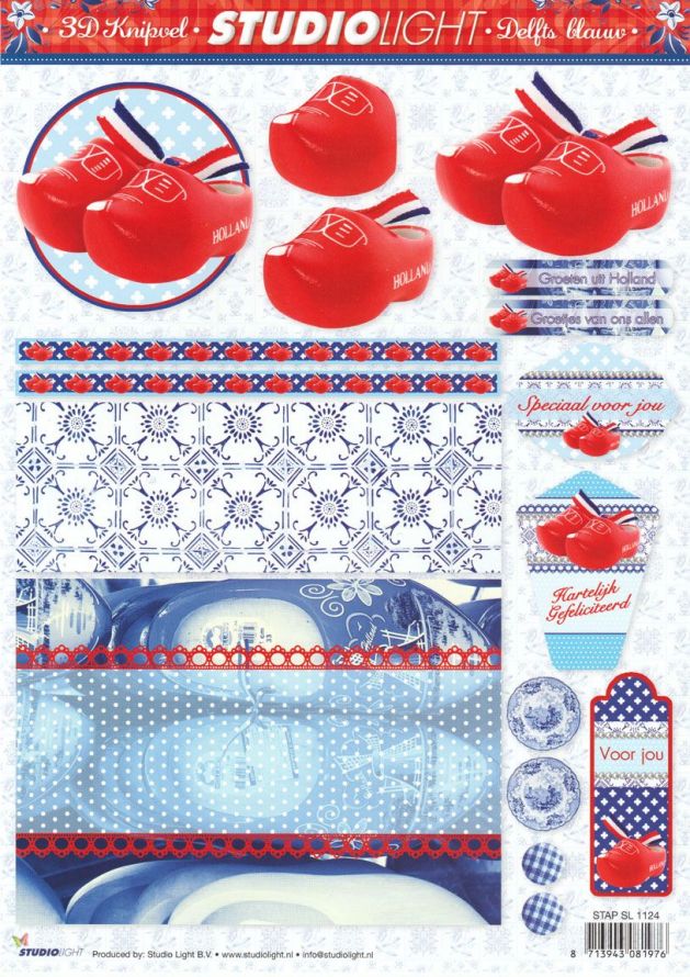 Delfter Blau - 3DA4 Stap für Stap Schneidebogen