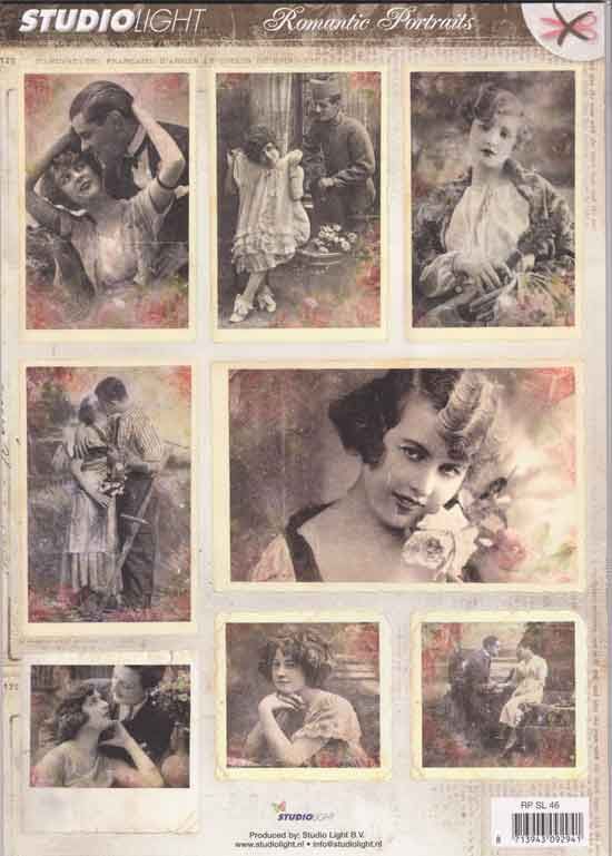 Romantic Pictures -  3DA4 Photo Die-cut Sheet