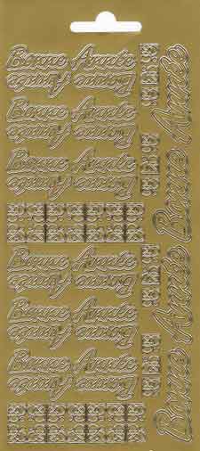 Bonne Année - Peel-Off Stickers - Gold