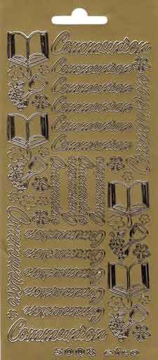 Communion - Peel-Off Stickervel - Zilver