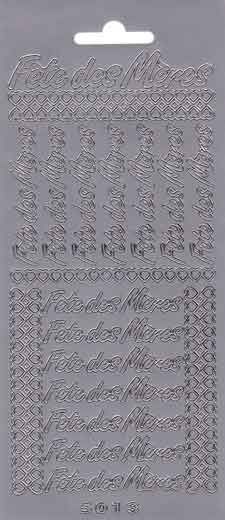 Fêtes des Mères - Peel-Off Stickervel - Goud