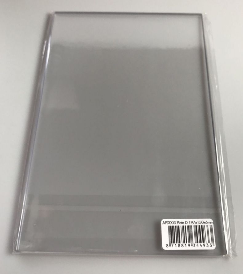 Transparent plate D pour A5 machines - 6mm