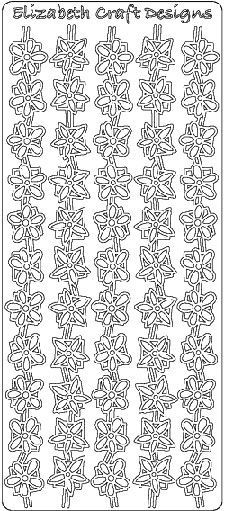 Bloemen Lijnen - Peel-Off Stickervel - Goud