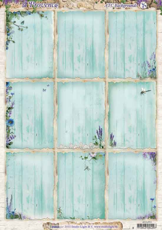 La Provence - ATC Die-cut sheets