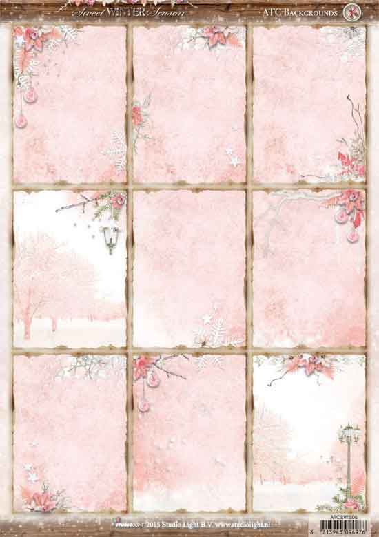 Sweet Winter Season - ATC Die-cut sheets