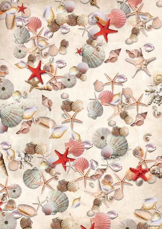 Summer at the Beach - Background Paper - Double Face A4