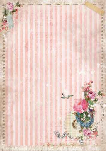 Shabby Chic - Basis Papier - Dubbelzijdig bedrukt A4