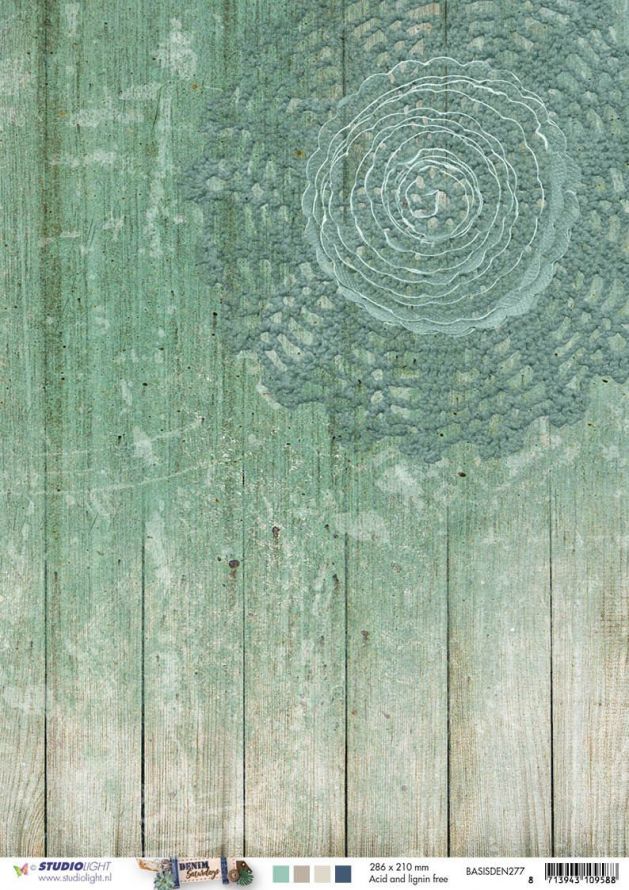 Denim Saturdays - Papier de fond recto verso A4