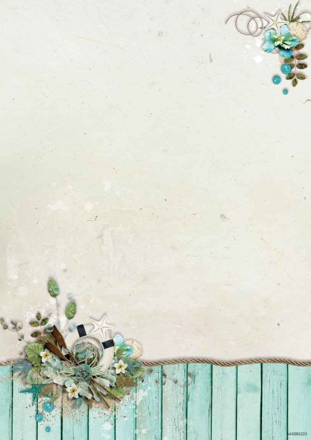 Romantic Summer - Background Paper - Double Printed A4