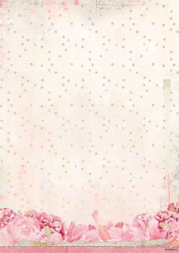 Sweet Romance - Background Paper - Double Face A4