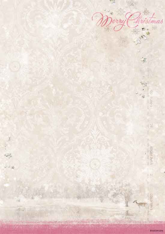 Sweet Winter Season - Grund Papier - Doppelseitiges Druck A4