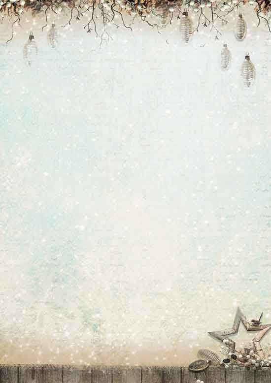 Winter Memories - Grund Papier - Doppelseitiges Druck A4