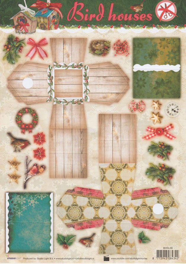 Nichoir - Christmas - 3DA4 Feuilles Prédécoupee