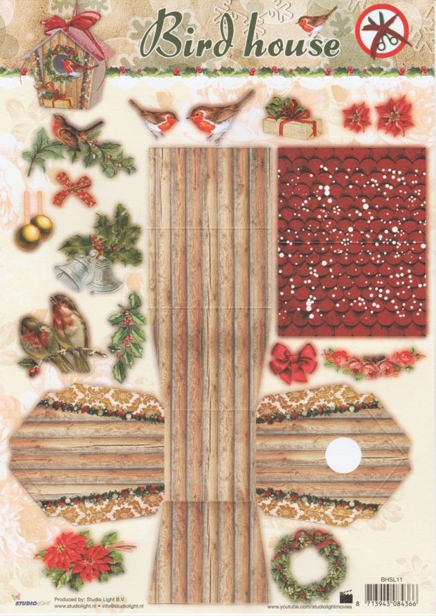 Nichoir - Christmas - 3DA4 Feuilles Prédécoupee