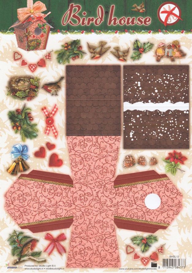 Nichoir - Christmas - 3DA4 Feuilles Prédécoupee