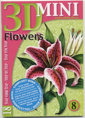 3D Mini Book - Fleurs  - Étape par Étape
