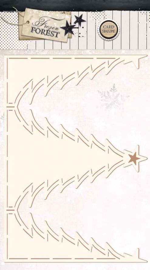 Card Shape - Frozen Forest - Weihnachten - 15 x 22,8cm