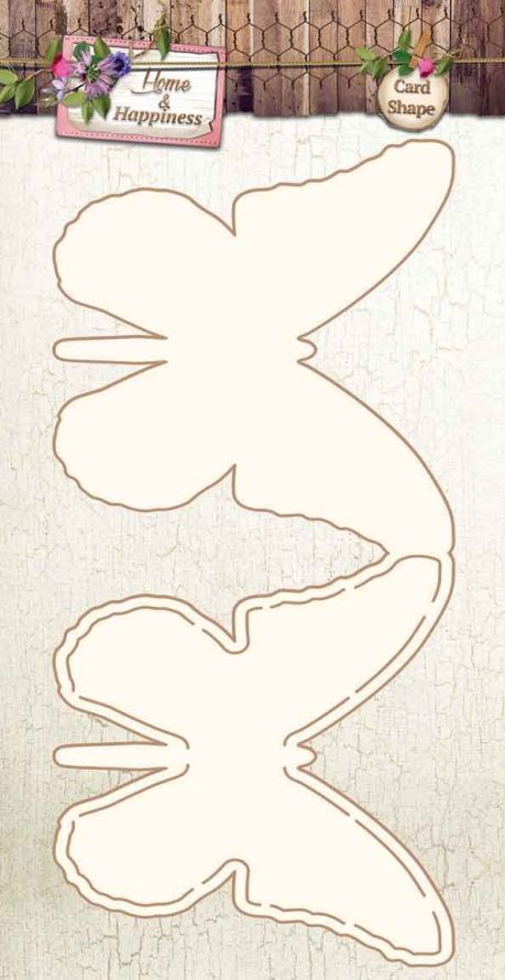 Card Shape - Home & Happiness - 15 x 22,8cm