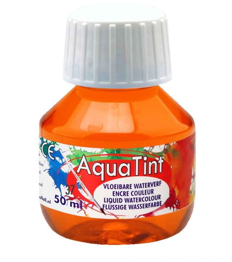 Aqua Tint - Watercolor Paint - Orange - 50ml