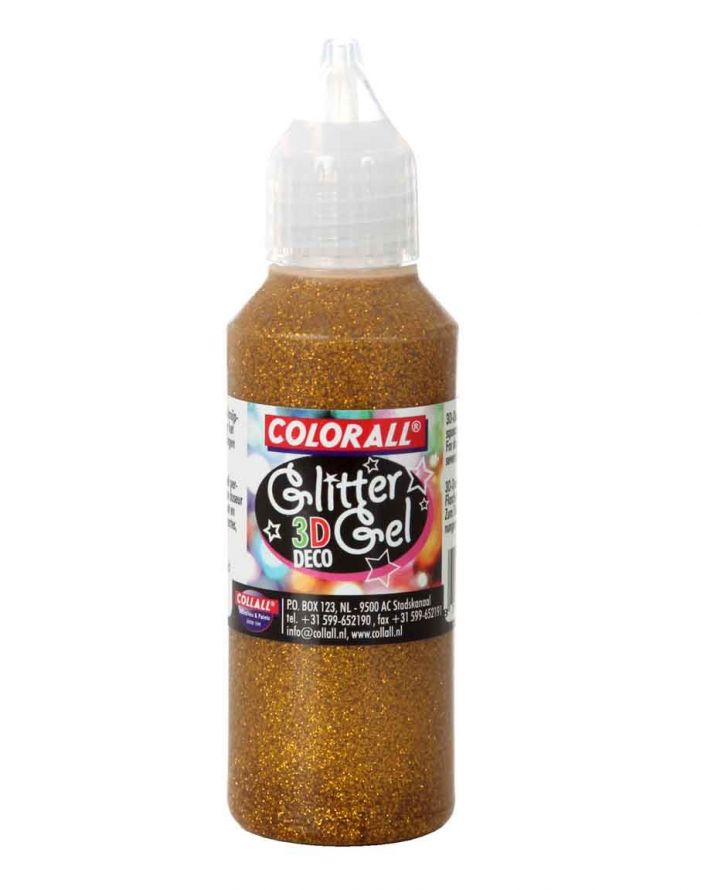 Deco 3D Glitter Gel - Gold - 50ml