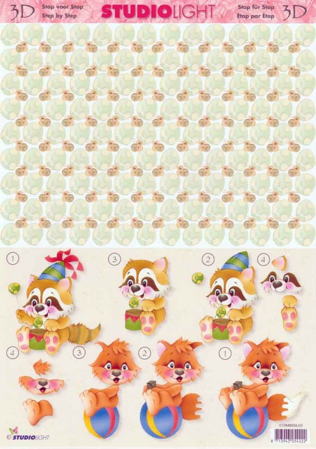 Enfants COMBI - Feuille à Découper