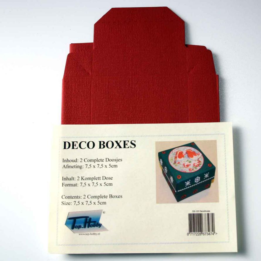 Deco Boxes Paquet - Carré - Bordeaux