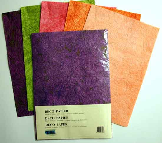 Deco Paper - 10 Feuilles - 5 Couleurs