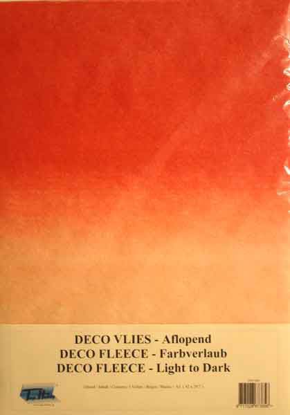 10 Deco Fleece - Rot - A3 Bogen