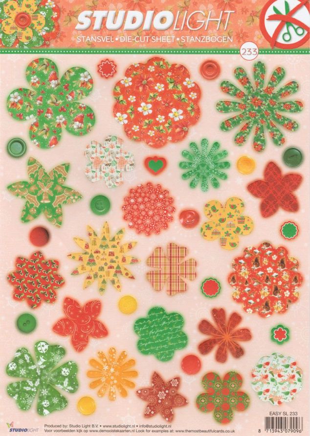 Weihnachten - 3DA4 Stap für Stap Stanzbogen