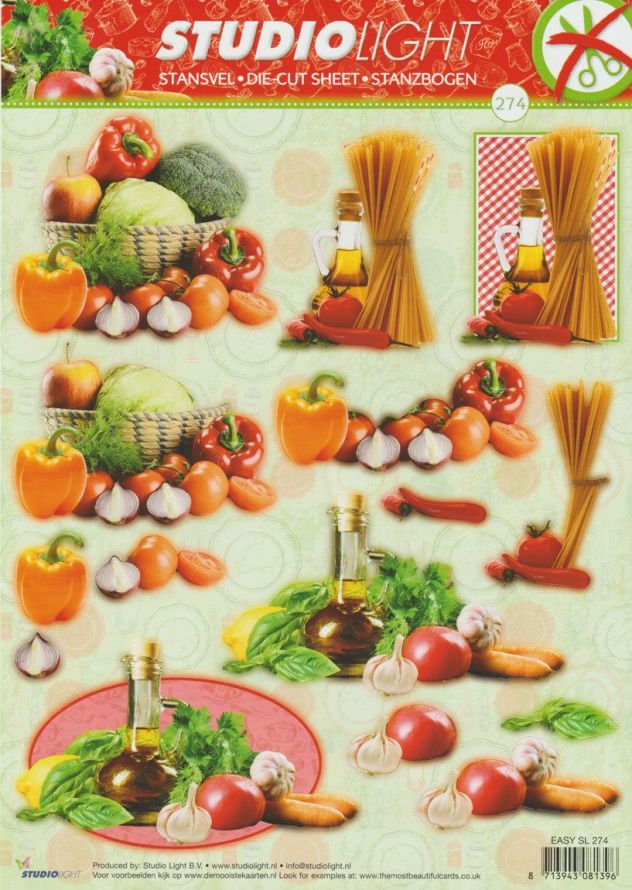 Nostalgic - 3DA4 Step by Step Die-cut Sheet