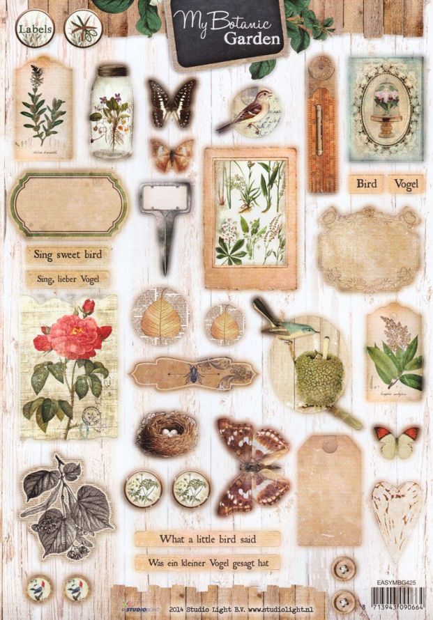 My Botanic Garden - 3DA4 Feuilles Prédécoupee - Étape par Étape