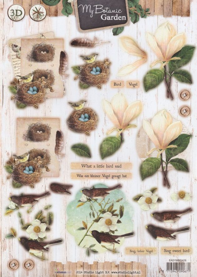 My Botanic Garden - 3DA4 Step by Step Die-cut Sheet