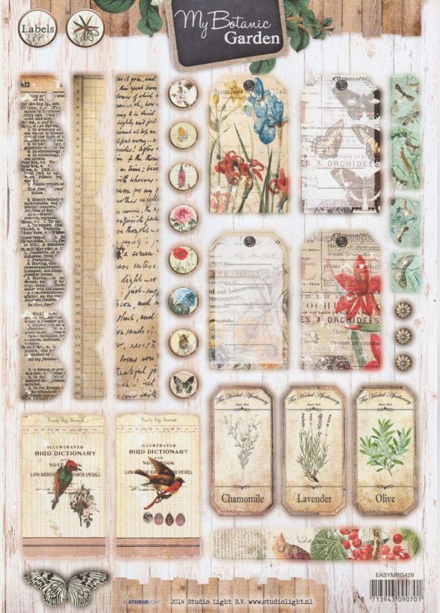 My Botanic Garden - 3DA4 Step by Step Die-cut Sheet