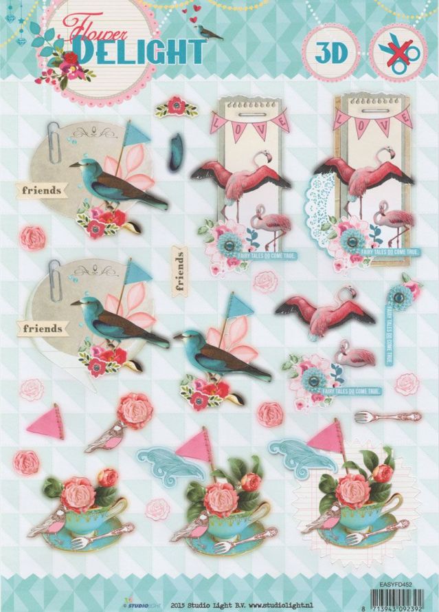 Flower Delight - 3D Stap voor Stap Stansvel