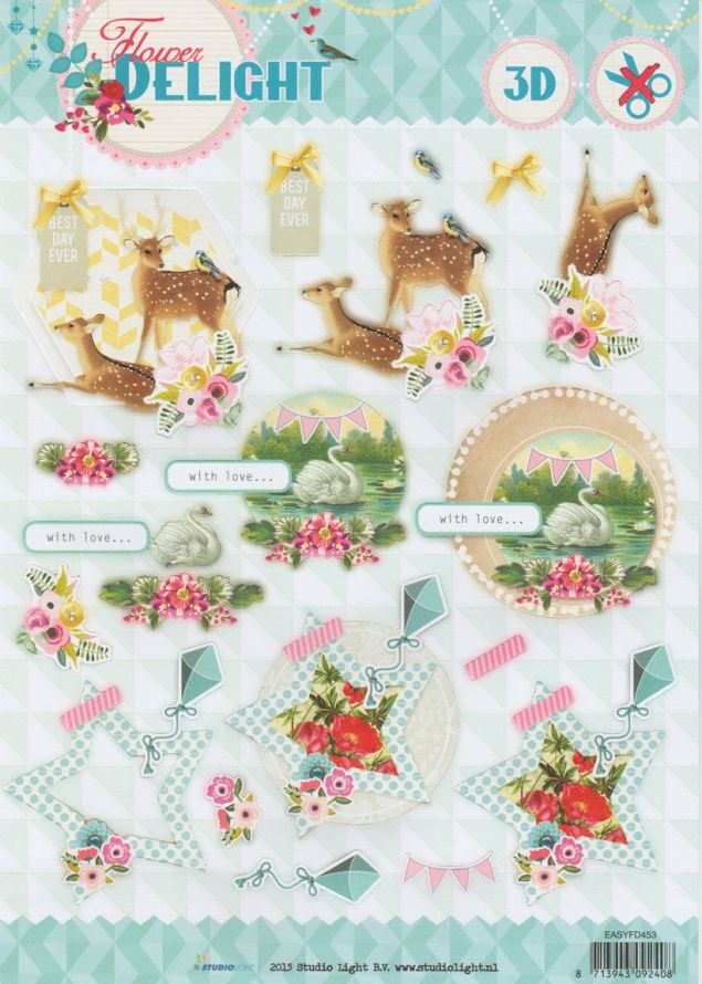 Flower Delight - 3DA4 Stap voor Stap Stansvel
