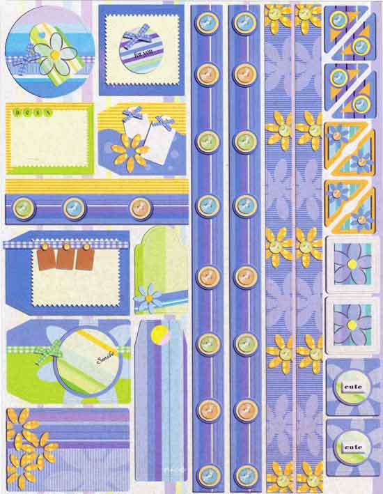 Labels 3DA4 Die-cut Sheet