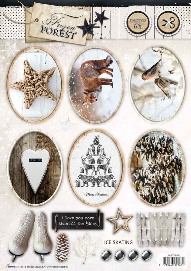 Frozen Forest - Weihnachten - 3DA4 Photo Stanzbogen