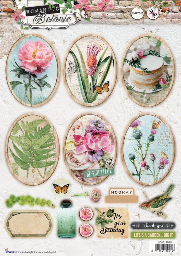 Romantic Botanic - Photo Die-cut Sheet