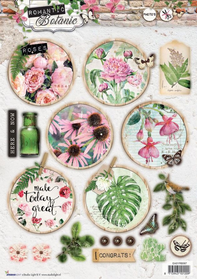Romantic Botanic - Photo Die-cut Sheet
