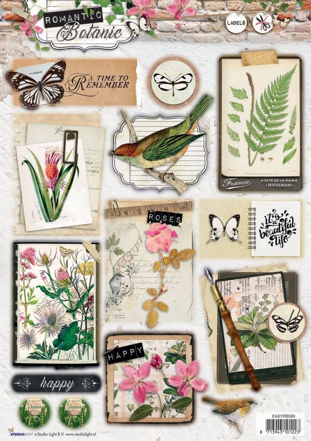 Romantic Botanic - Photo Die-cut Sheet