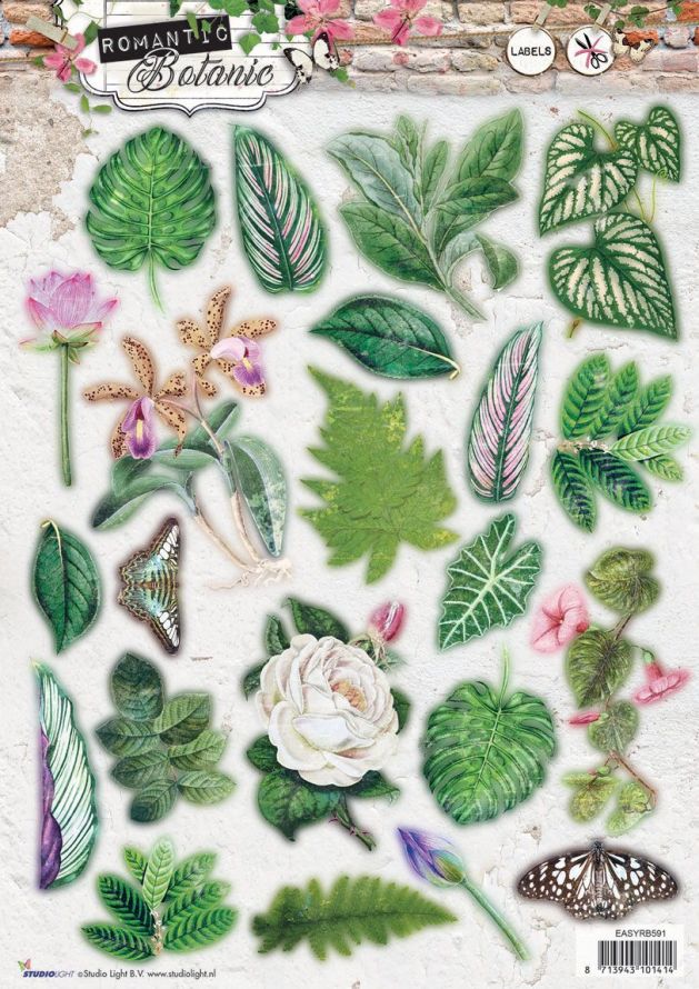 Romantic Botanic - Photo Die-cut Sheet
