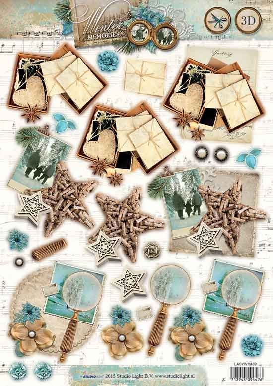 Winter Memories - 3DA4 Step by Step Die-cut Sheet