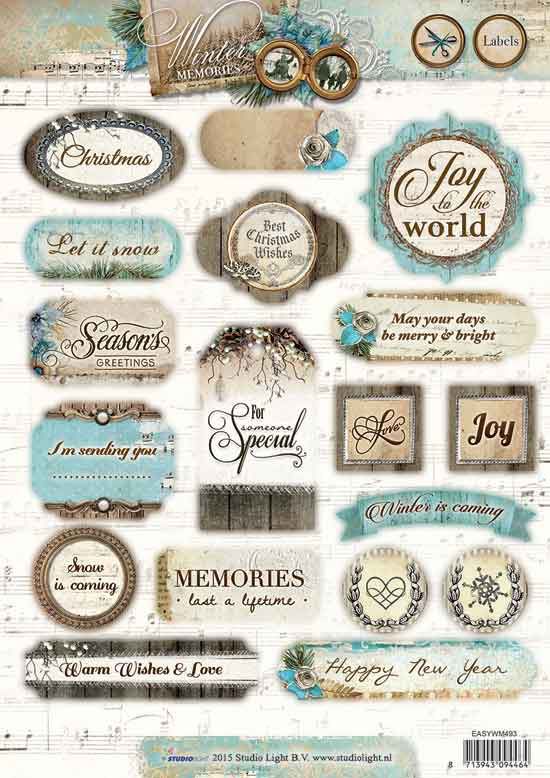 Winter Memories - 3DA4 Step by Step Die-cut Sheet