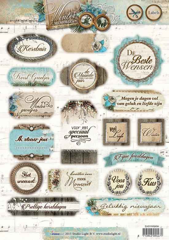 Winter Memories - 3DA4 Step by Step Die-cut Sheet
