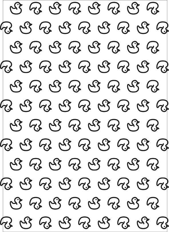 Duckies Achtergrond Embossing Folder