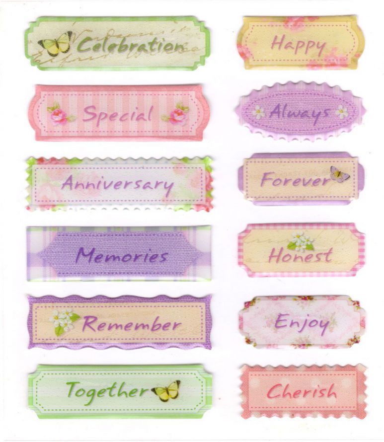 Text - Relief Embellishments