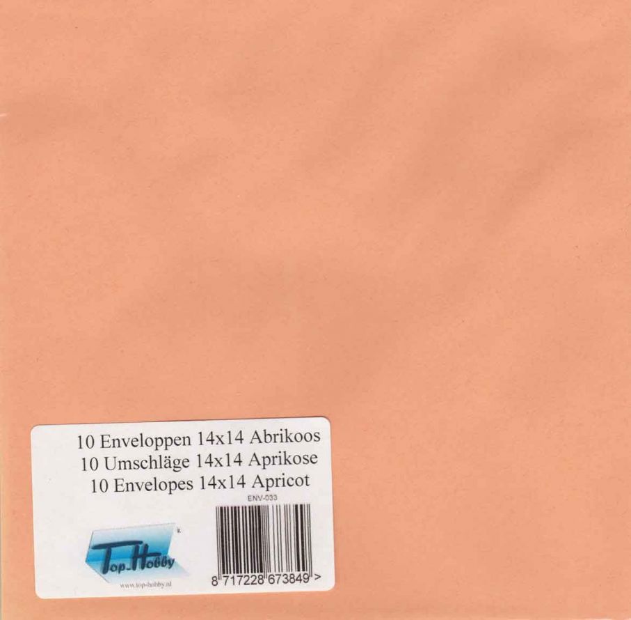 Envelopes Packet Square - 10 envelopes - Apricot